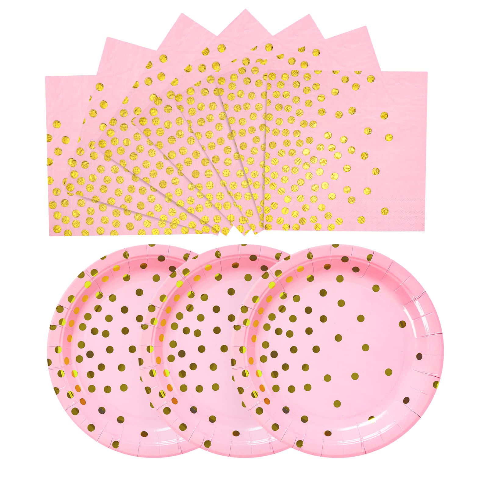 Amazon Gold Polka Dot Paper Plates Pink Gold Dot Paper Plates