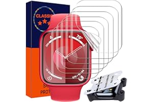 ZPIAR [6 Pack TPU Screen Protector for Apple Watch 41mm Series 9/8/7, [Upgrade Flexible Film] Anti-Scratch [Bubble Free] Waterproof Soft HD TPU Clear Film for iWatch (41mm)