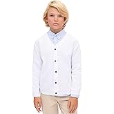 Lilax Little Boys Basic Long Sleeve V-Neck Classic Knit Cardigan Sweater