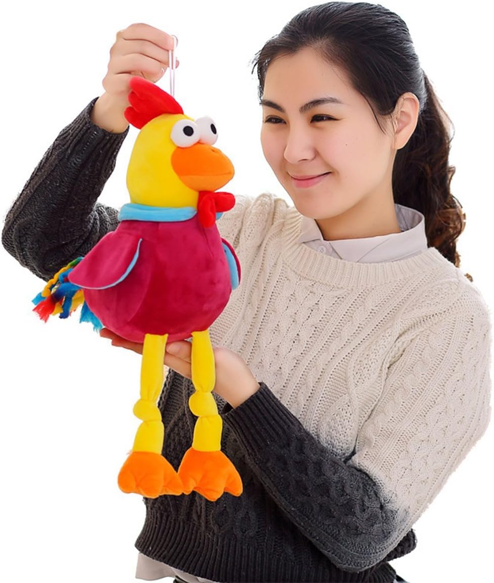 Guurachi Toys 15.8" Standing Chicken Plush Stuffed Animal Toy RED