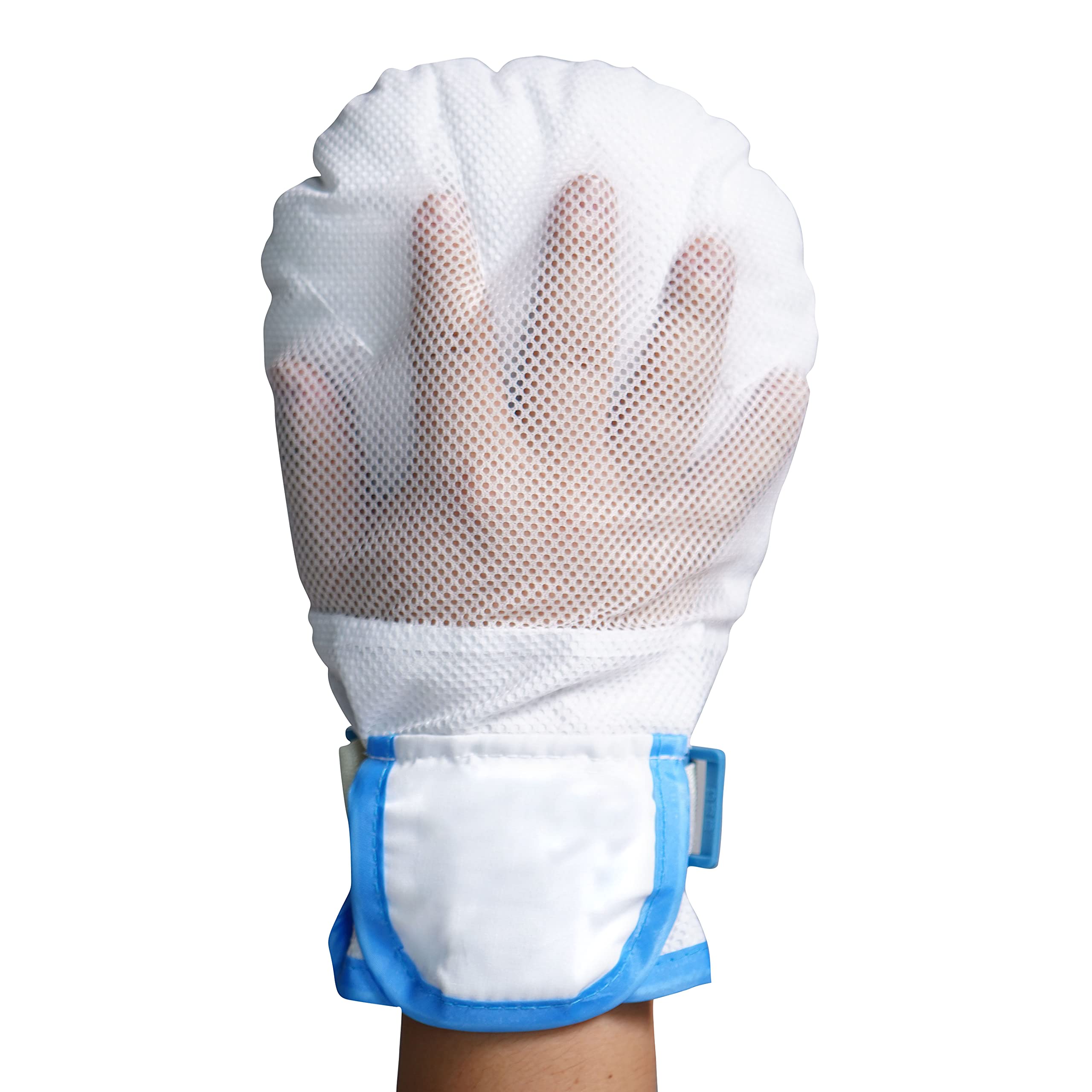 Photo 1 of Wisexplorer Medical Hand Restraints Safety Mitts Glove for Dementia Elderly and Patients, Fingers Separated Design with Breathable Mesh and Thick Sponge
