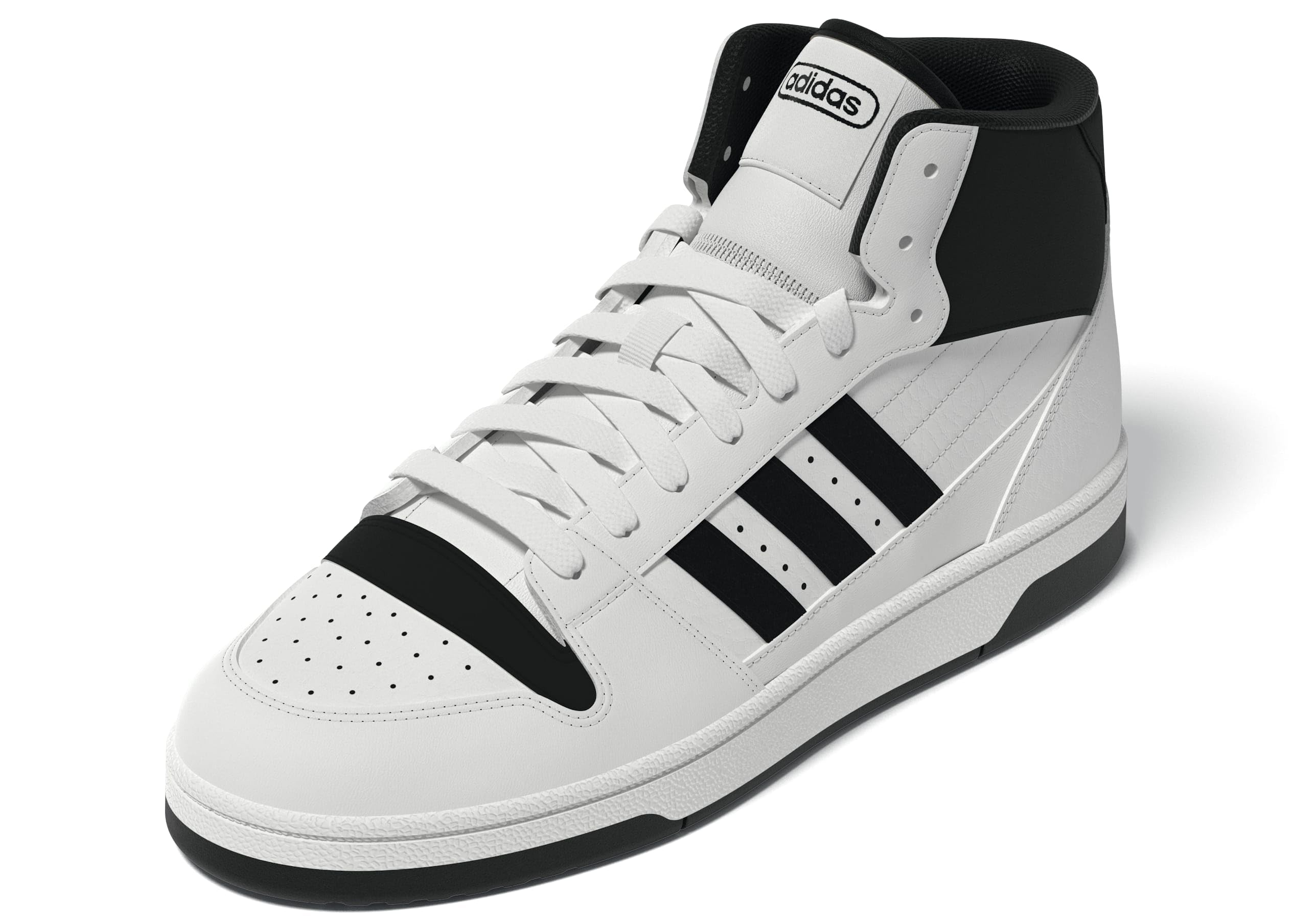 Adidas Women’s Break Start Mid Top, White/Black/Cloud White, 9