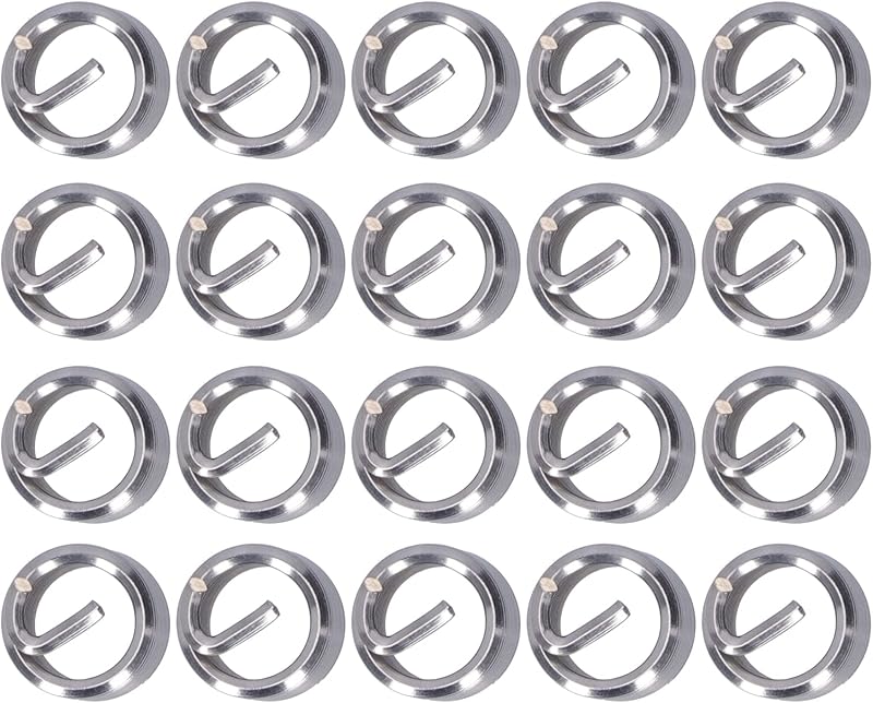 Fafeicy 20pcs M12 x 1.75 Stainless Steel Wire Thread Inserts Type 2D Fasteners