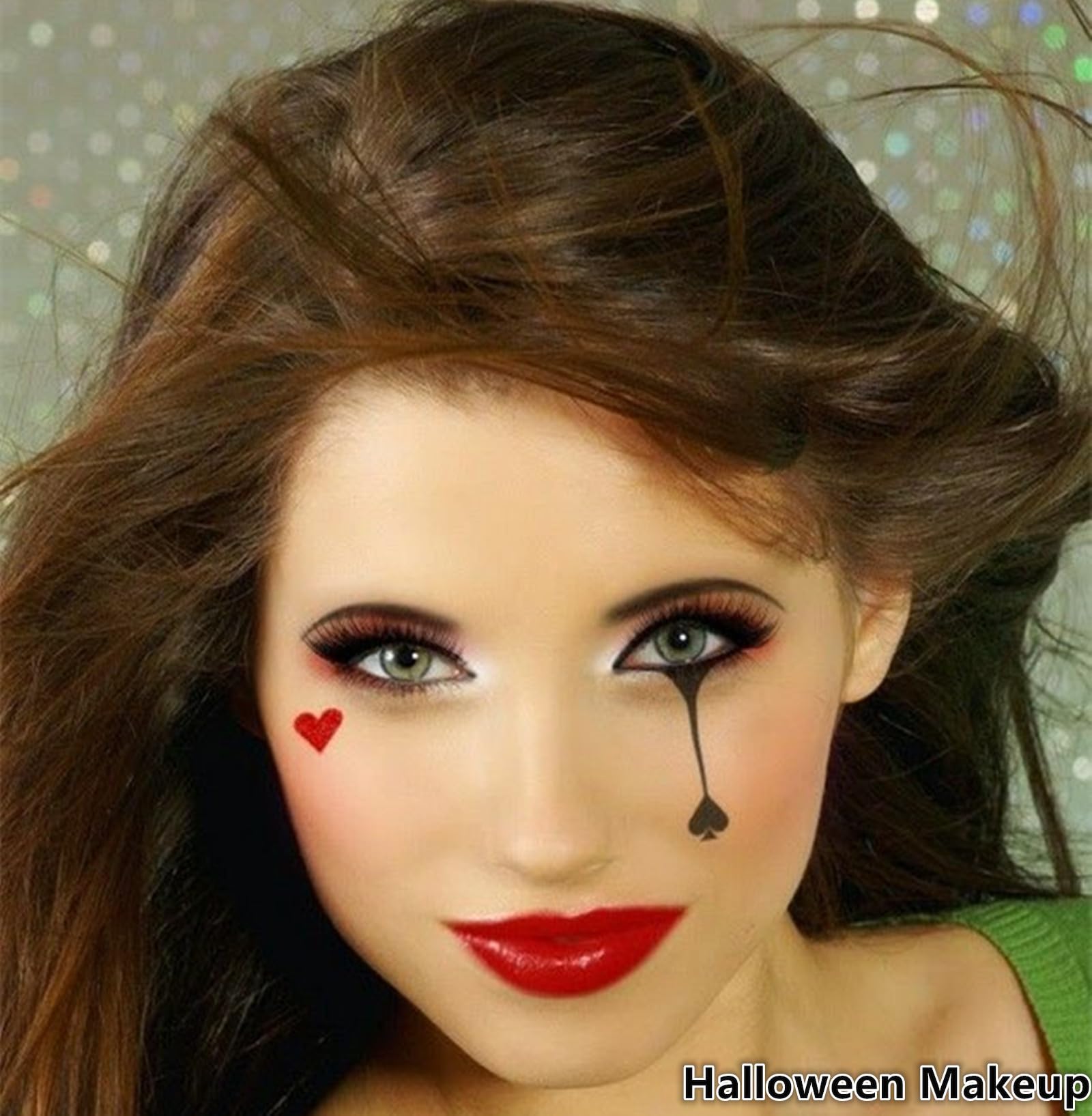 Go Ho 2 PCS Waterproof Liquid Eyeliner Stamps,Double-side Black&Red Smudge-proof Eye Liner,Heart Stamp Eyeliner for Halloween Costumes Makeup,Long-lasting Love Tattoo Tools for Valentines Day