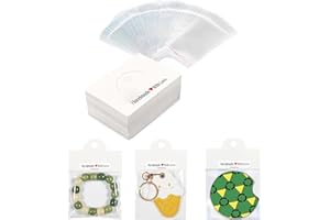 HD WOOD CRAFT 100Pcs Packaging for Small Business, Small Business Packaging Supplies for Bracelet, Jewelry Display Clear Bags for Selling, Small Packaging Set for Key Chains, Earring (Packaging for Small Business)
