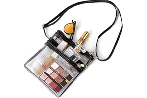 Lackycc Clear Bag for Stadium Events Women's Purse Handbags Small Purse shoulder bag Crossbody Bag