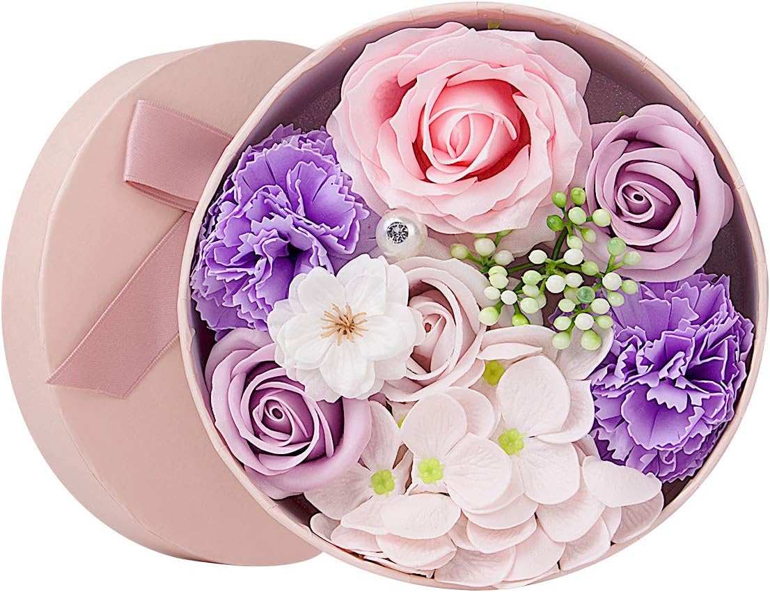 Anniversaire Mariage Anbet Cadeau De Fleur Pour Les Femmes Bouquet De Savon Avec Boite Cadeau Cadeau Femme Pour La Saint Valentin Fete Des Meres Cuisine Maison Ameublement Et Decoration
