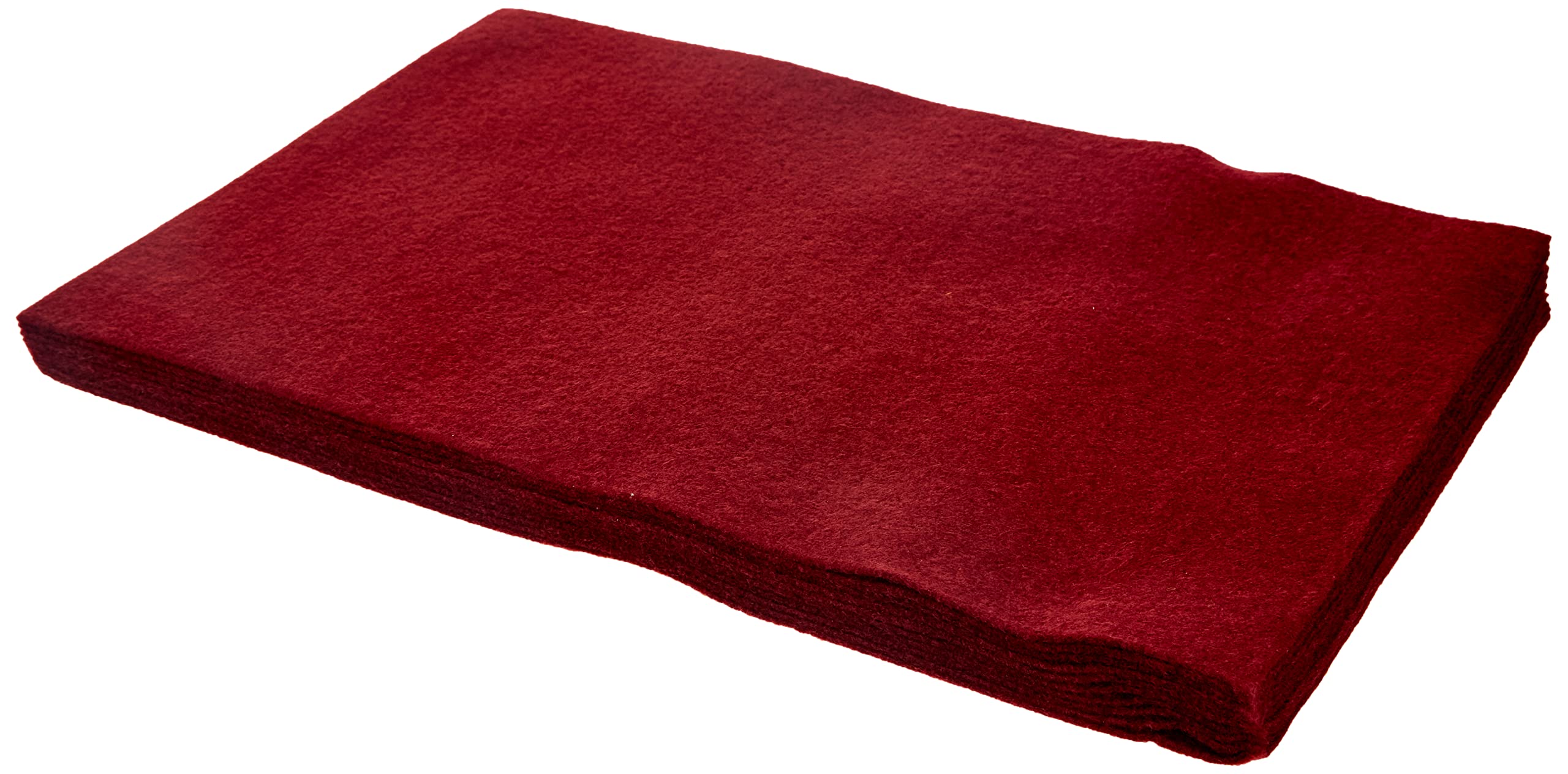 Folia 520422 Craft Felt 20 x 30 cm, 10 sheet, dark red
