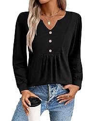 Zeagoo Plus Size Tops for Women Long Sleeve Dressy