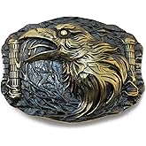 KLAMRA Belt buckle Odins Raven, Handmade viking Huggin And Munnin ravens solid brass belt buckle