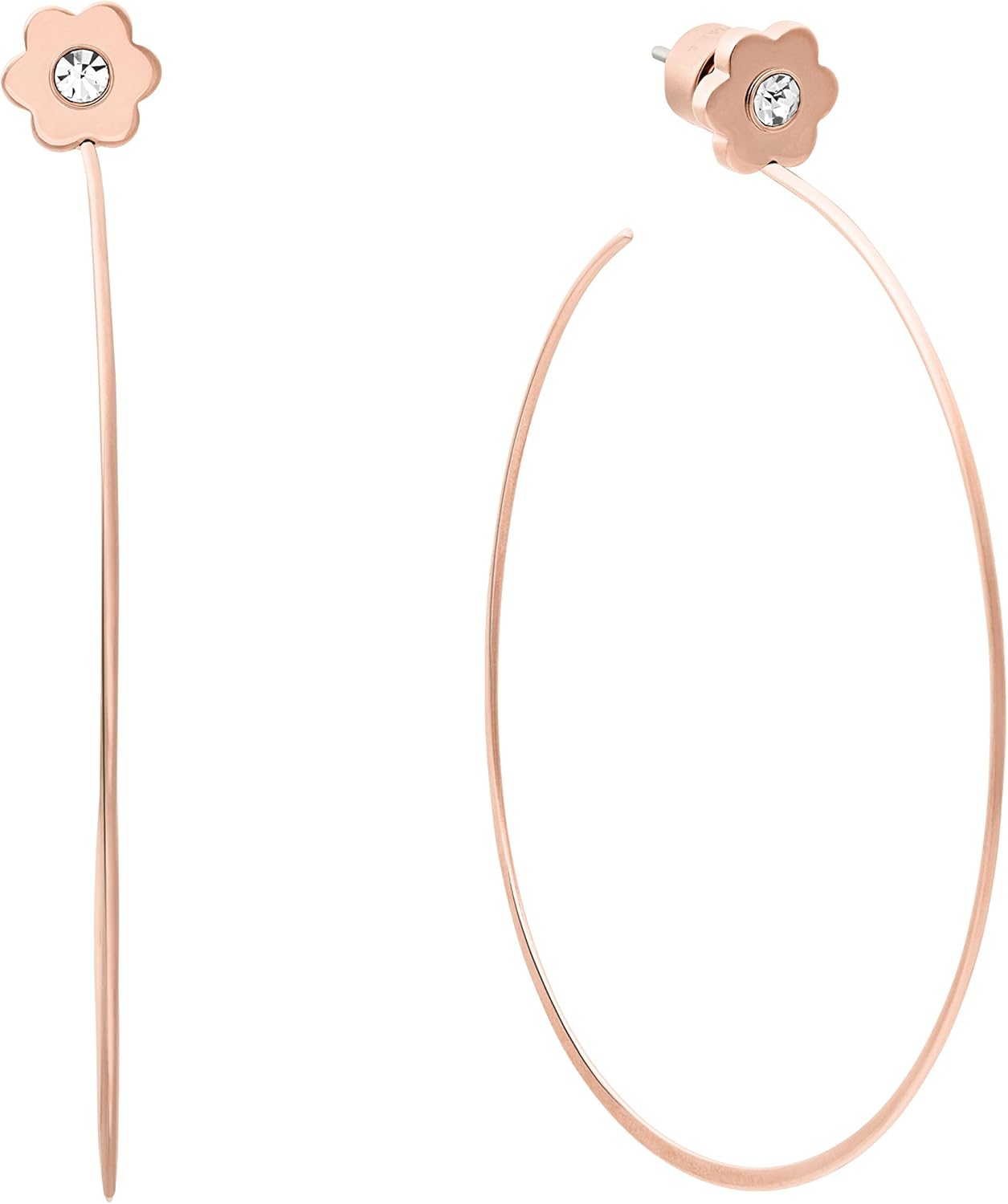 michael kors whisper hoop earrings