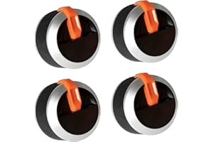 brati Griddle Burner Knobs Replacement for Blackstone Gas Griddle, for Blckstone 36"" & 28"" Flat Top Gas Griddle Control Knobs, 4 Pcs, Standard, Orange