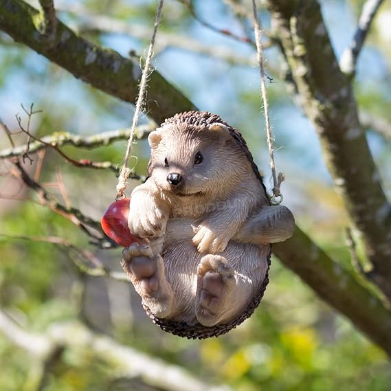 Prodbuy Hanging Hedgehog Garden Ornament Amazon.co.uk Garden & Outdoors