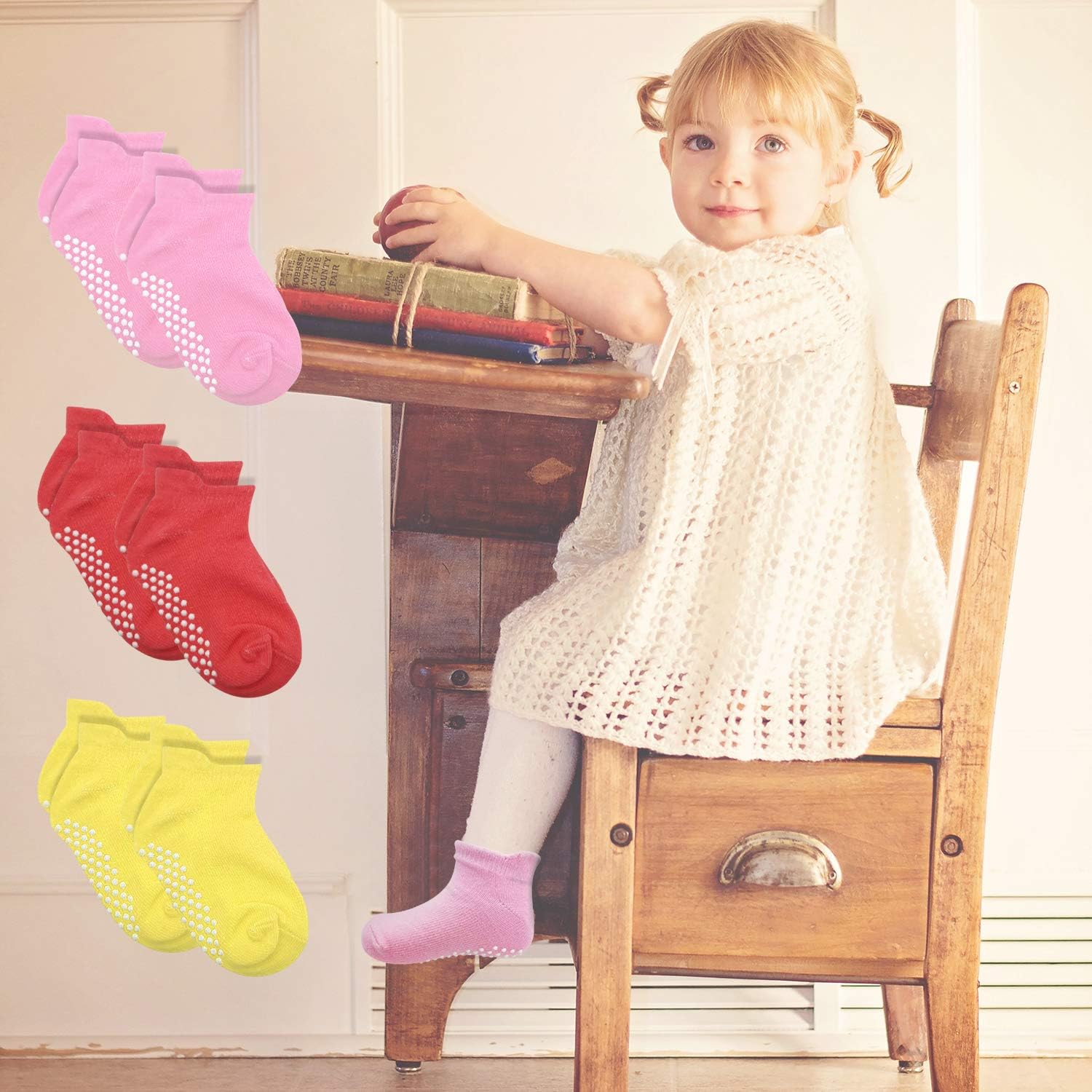 chaussette avec semelle antiderapante