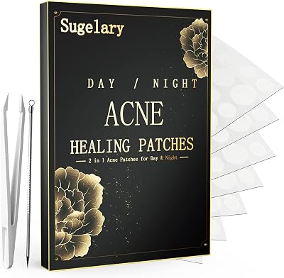 Sugelary 252 Pcs Pimple Patches Hydrocolloid Waterproof Invisible Spot Treatment
