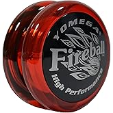 Yomega Fireball YoYo -HIGH Performance Responsive Transaxle Yoyo, Great for String Tricks for Advance Players to Perform Like Pros + Extra 2 yo yo Strings &amp; 3 Month Warranty (Red/Black)