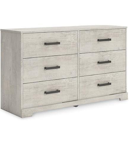 signature design by ashley cambeck 6 drawer dresser in whitewash Cambeck
