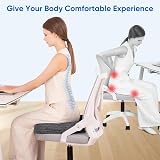 QUTOOL Large Memory Foam Seat Cushion for Office Chair Ergonomic U Shape Thick view 5