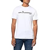 Karl Lagerfeld Mens Short Sleeve Crewneck Karl Text Graphic Design T-Shirt