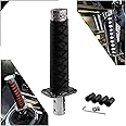 RYANSTAR Universal Gear Shift Knob Sword Shift Knobs Katana Samural Shift Gear Lever Compatible with Manual Cars Most Automatic Cars with 4 Adapters Black Black
