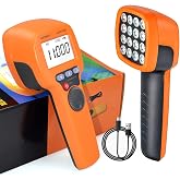 Digital LED Stroboscope 99,999 RPM/Hz, AIOMEST RPM Strobe Light Tachometer | 0.001% Accuracy, Adjustable Flash Frequency, Non-Contact Estroboscopio Meter Handheld, Phase Adjustment for HVAC Motor Engine