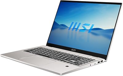 Prestige 16 Studio A13VF-043XES Ordinateur Portable QHD+ 16" (Raptor Lake i7-13700H, 16 RAM, 1 to SSD, RTX 4060 GDDR6 8 Go, sans système d'exploitation) Urban Silver Clavier QWERTY Espagnol
