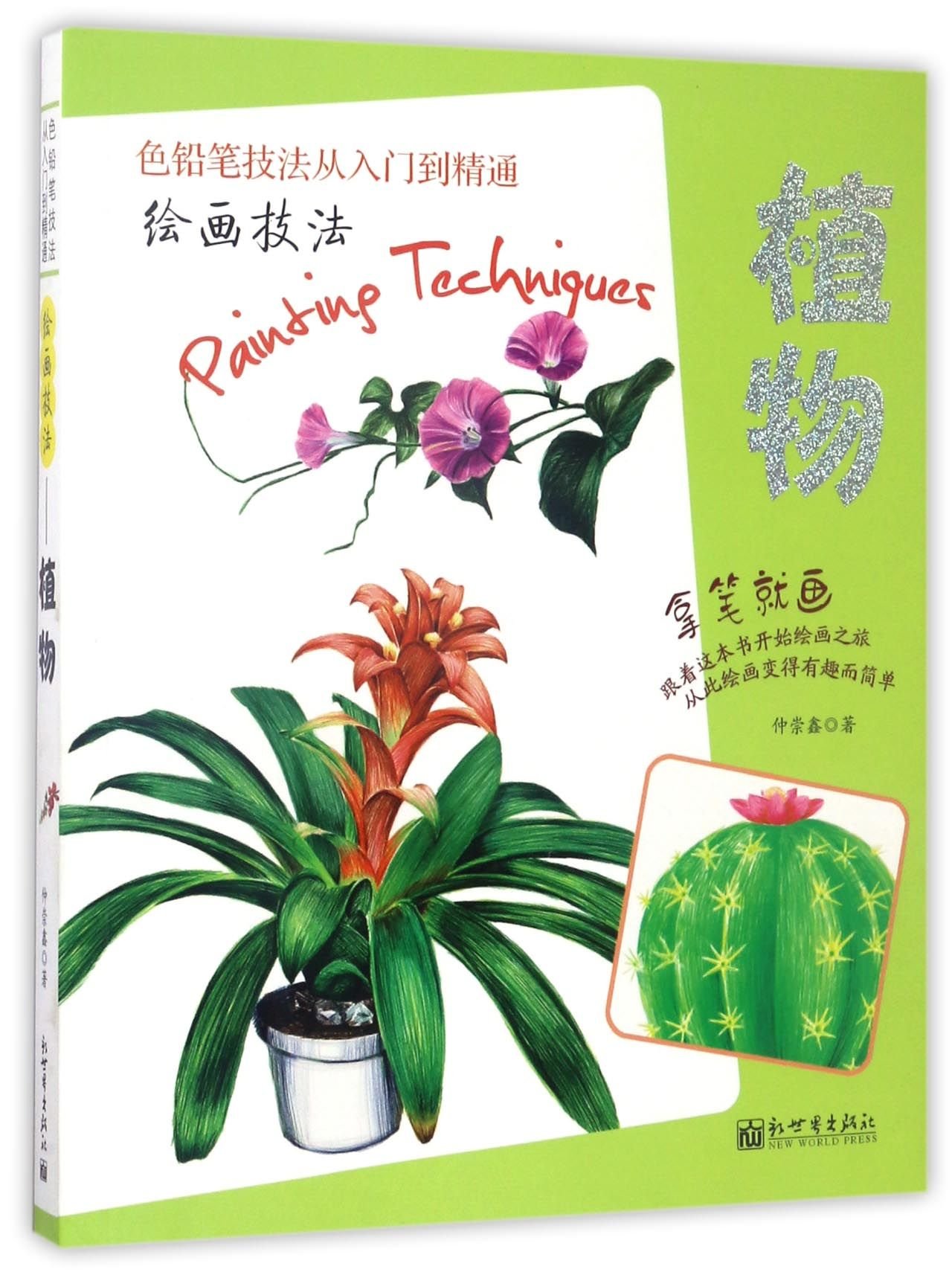 绘画技法 植物 色铅笔技法从入门到精通 仲崇鑫 Amazon Com Books
