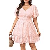 Pinup Fashion Women Plus Size Dresses Summer -Graduation Wedding Guest Casual Semi Formal Short Dress 2025