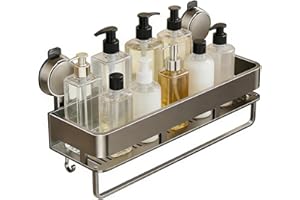 Shower Suction Shelf - 30x14.5x12cm Shower caddyy Suction Cup | Compact Bathroom caddyy Set, Non-Slip Kitchen Storage Rack Fo