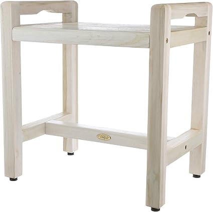 teak shower bench with arms