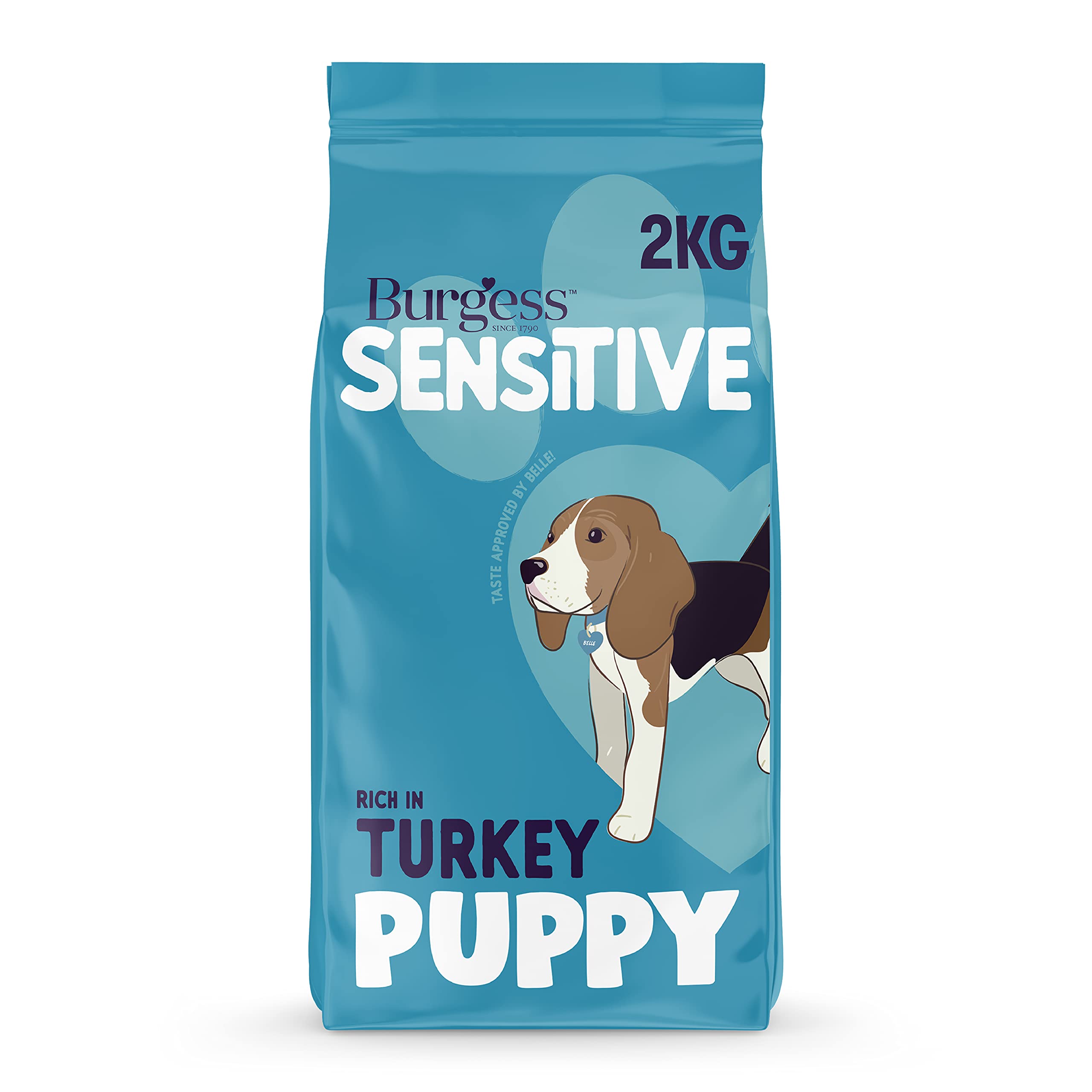 Burgess Sensitive Dry Puppy Food Rich in Turkey, 2 kg