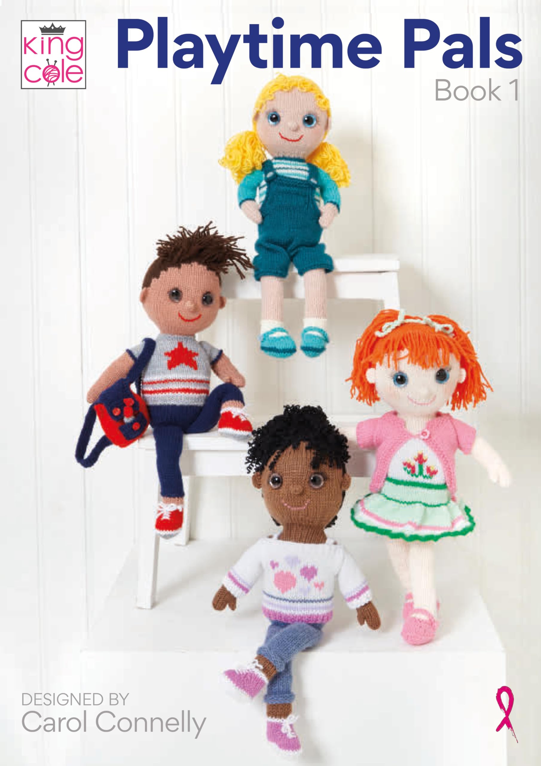 King Cole Playtime Pals Book 1 - Various Doll Knitting Patterns
