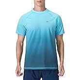 Men's Rash Guard Swim Shirts Summer UPF 50+ UV Sun Protection Quick Dry Beach Fishing Water Shirts T Shirts for Men