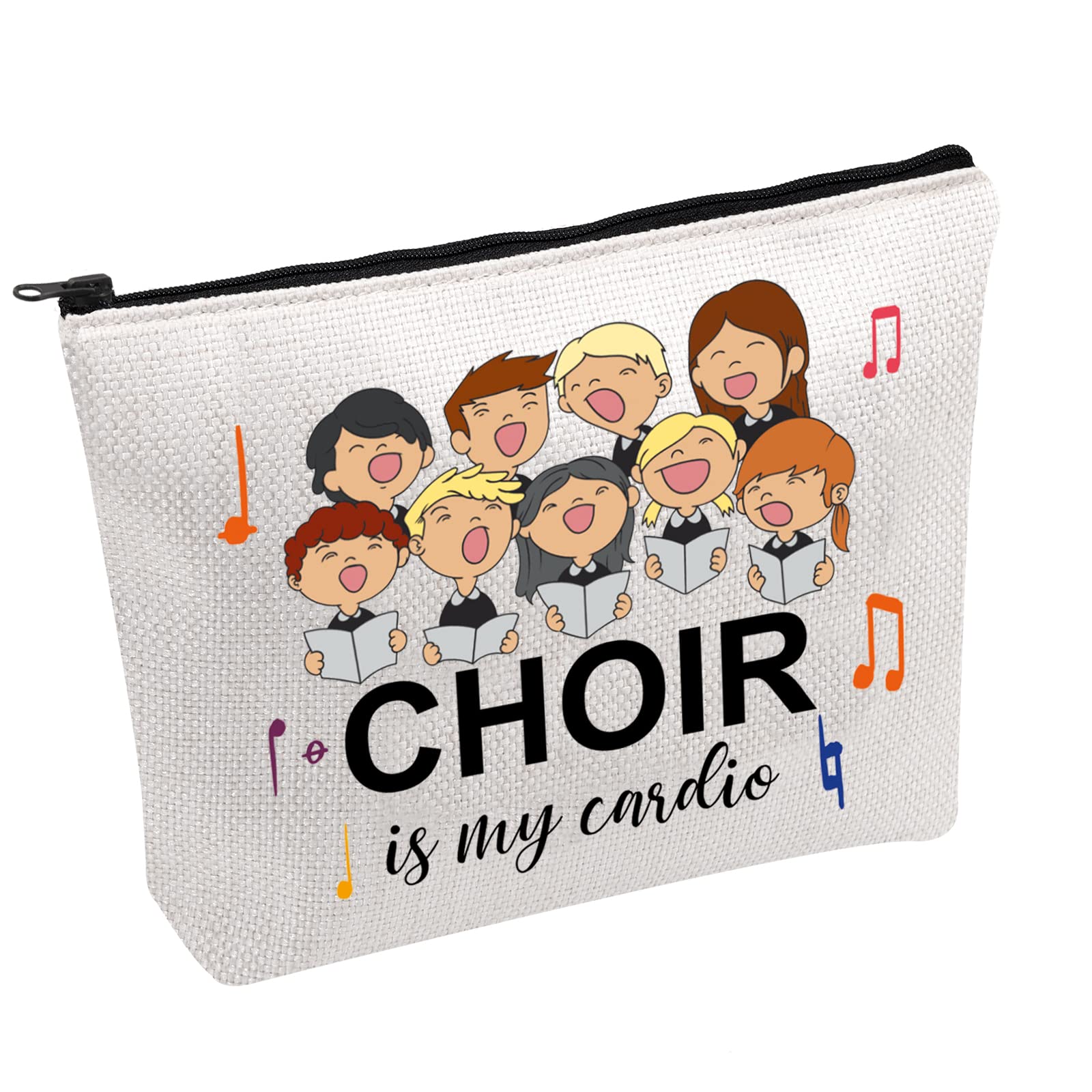 Church Choir Cosmetic Bag Choir is My Cardio Cosmetic Bag Choir Singer Makeup Bag Music Teacher Gift (Choir -b)