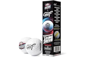NJF Golf™ XLD Extreme Long Distance Golf Balls Soft Feel, 5 Pack 2-Piece Long Drive Low Spin Balls for Men and Women, Armor-Grade Surlyn Cover, Ultra-Power Core, High Launch 90 Compression