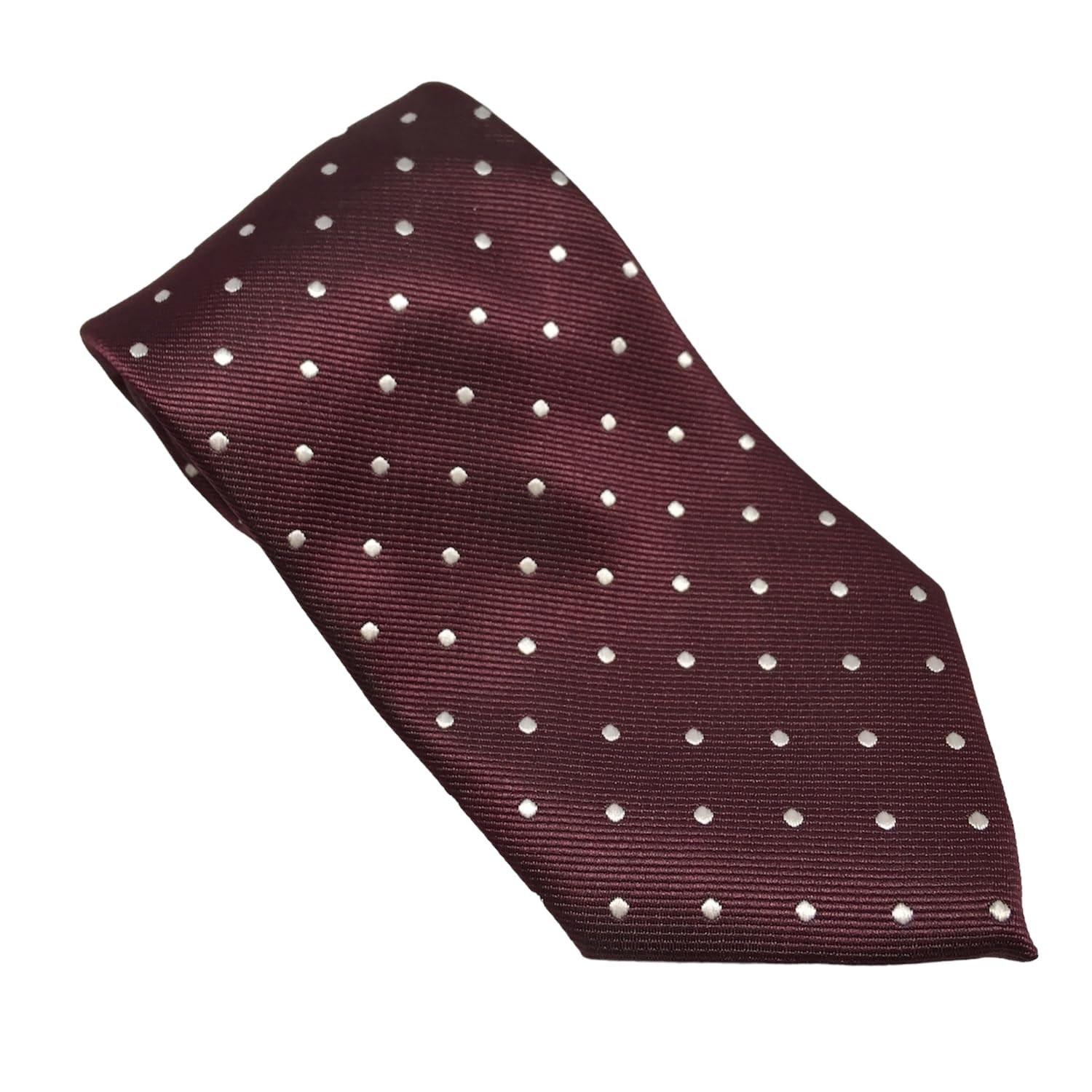 Equetech Unisex Polka Dot Showing Riding Tie (Maroon/White)