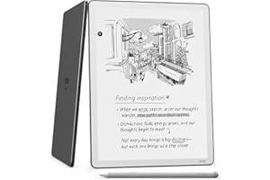 Amazon Kindle Scribe 64GB (newest model) — 11” paper-like display with front light — Thinner, lighter, faster — Write in notebooks, documents, and books. Includes Premium Pen - Graphite