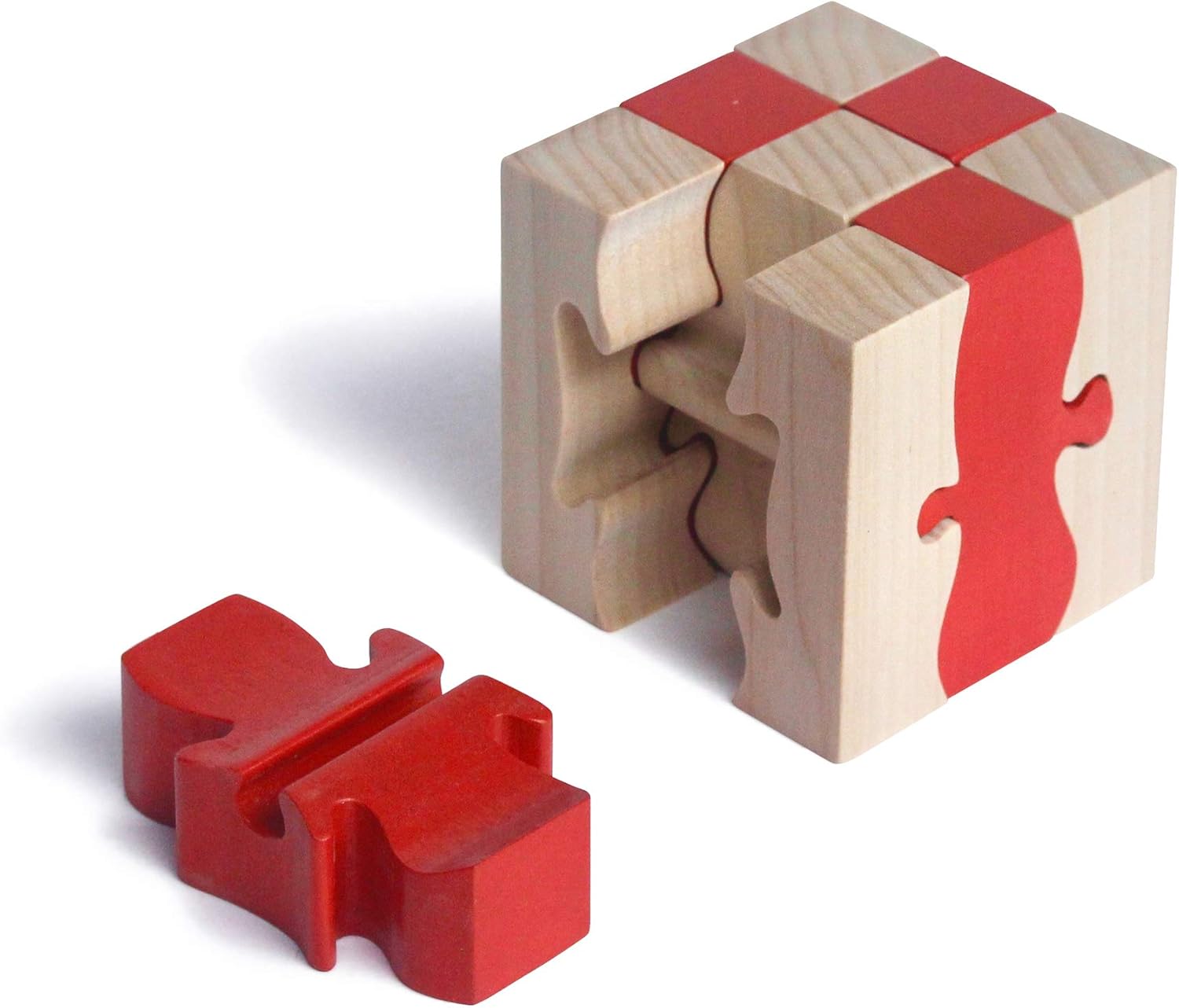 Amazon Co Jp モンキーパズル9ピース 脳トレ 木のおもちゃ 知育玩具 頭脳活性 木育 おもちゃ