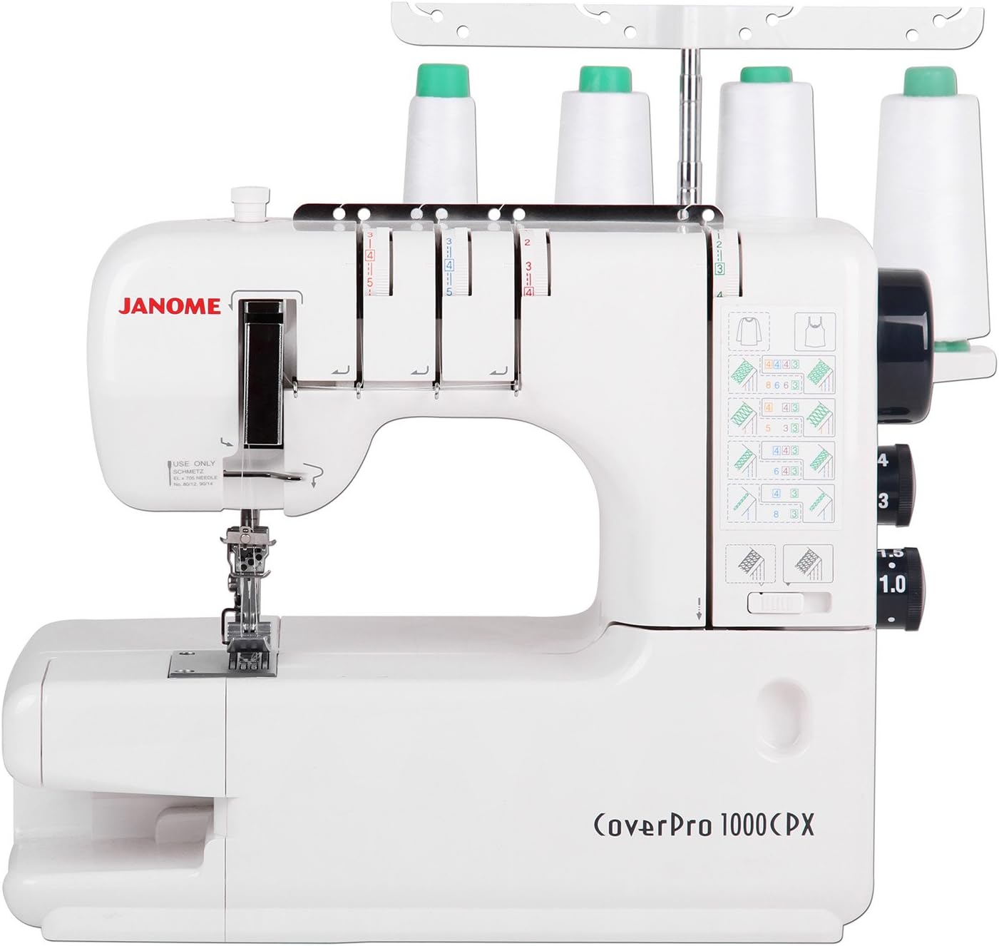 Janome Cover Pro CP 1000 CPX inkl. Bonuskit Amazon.de Küche & Haushalt