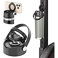 Versafactor WaterLink MagSafe Compatible Lid for YETI Rambler Chug Cap, AirTag Holder, Magnetic Phone Stand (Black, with Handle)