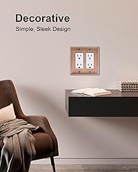 TREEWELL 2-Pack Decorative Double Decorator Outlet