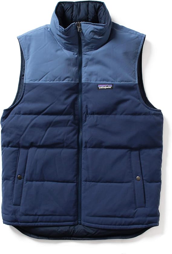 Amazon パタゴニア メンズ リバーシブル ダウン ベスト Reversible Bivy Down Vest Mサイズ Stone Blue Woolly Blue 並行輸入品 ベスト 通販