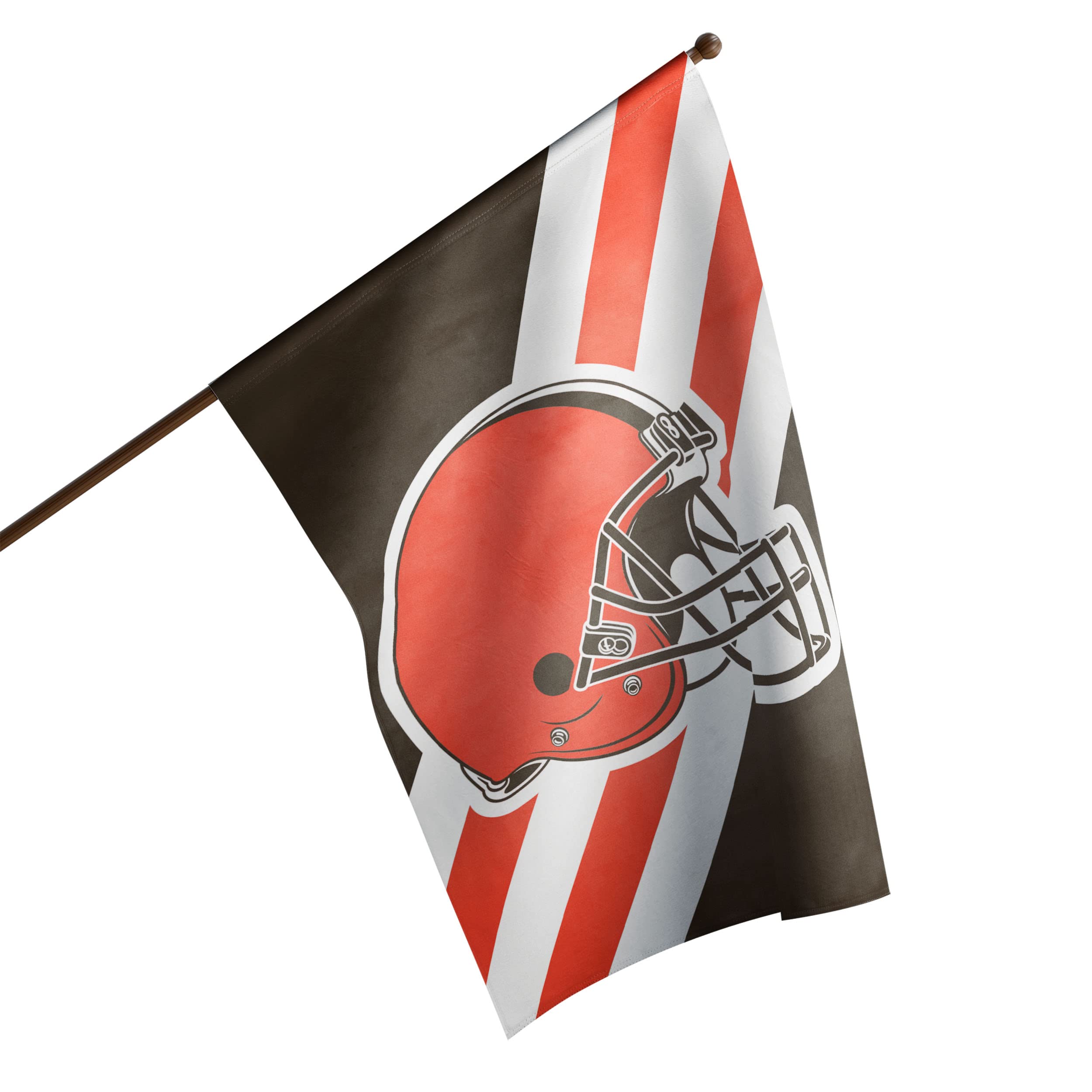 FOCO Cleveland Browns NFL Helmet Vertical Flag Image