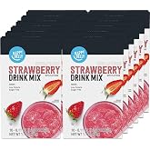 Amazon Brand - Happy Belly Drink Mix Singles, Strawberry with Caffeine, 1.1 Ounce, 120 Count (12 Packs of 10) (Previously Solimo)