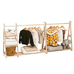 Montessori Teepee Style Clothing Rack Furniture for