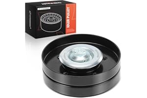 A-Premium Belt Idler Pulley Compatible with Audi A4 2009-2012, A4 Quattro 2009-2012, Q5 2011-2012, A5 2010-2012, A5 Quattro 2
