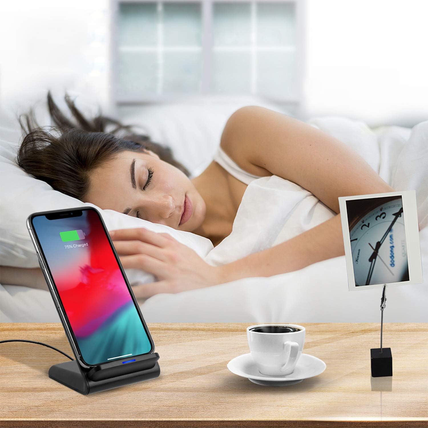 Wireless Charger Stand for Apple iPhone 14 13 12 Mini 11 Pro Max/SE 2020/Xs/XR/X/8 Plus - Image 5
