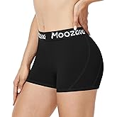Moozava Women's Volleyball Shorts - 3"/5"/8" Compression Spandex Shorts for Biker Workout Yoga Athletic Running Cheer Dance