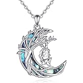 ONEFINITY Opossum Necklace 925 Sterling Silver Moon Opossum Pendant Jewelry Gifts for Women