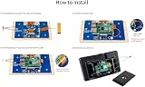 Waveshare 7 Inch DSI LCD Touch Screen with Case for Raspberry Pi 4B 800x480 view 7